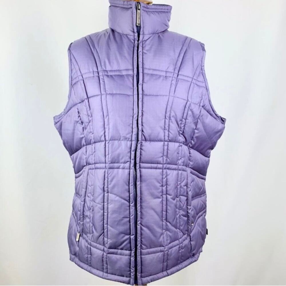 NWT WOOLRICH Cedar Bluff Purple Puffer Vest w/ Pockets Women’s Size Large